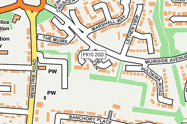 FK10 2GD map - OS OpenMap – Local (Ordnance Survey)