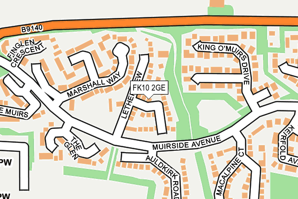 FK10 2GE map - OS OpenMap – Local (Ordnance Survey)