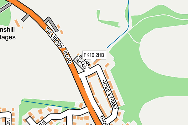 FK10 2HB map - OS OpenMap – Local (Ordnance Survey)