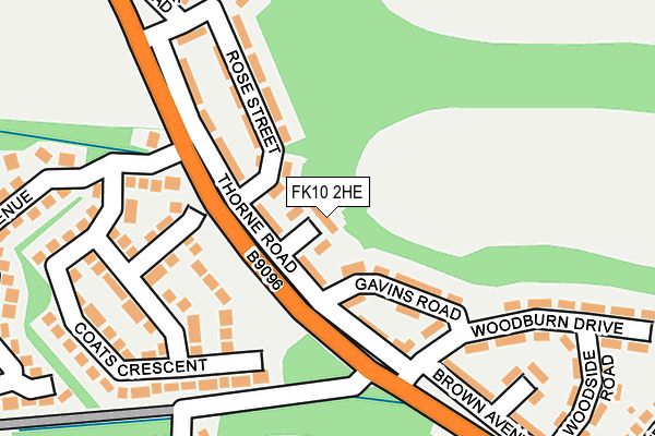 FK10 2HE map - OS OpenMap – Local (Ordnance Survey)