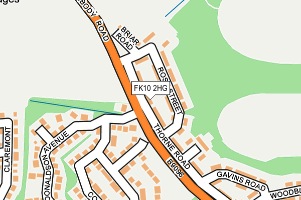 FK10 2HG map - OS OpenMap – Local (Ordnance Survey)