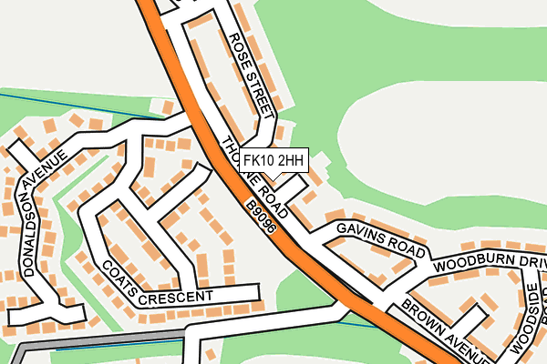 FK10 2HH map - OS OpenMap – Local (Ordnance Survey)