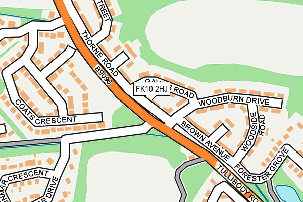 FK10 2HJ map - OS OpenMap – Local (Ordnance Survey)