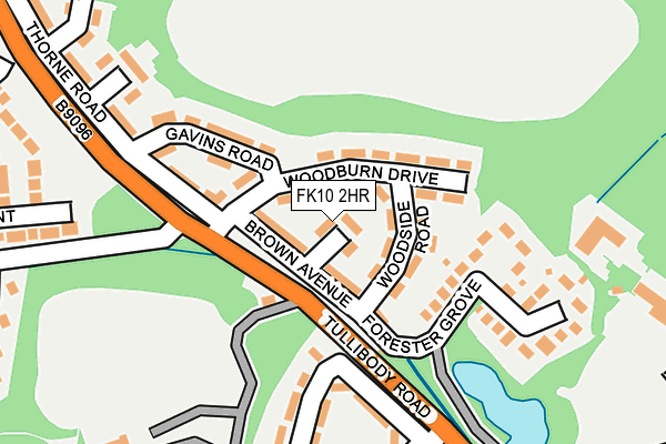 FK10 2HR map - OS OpenMap – Local (Ordnance Survey)