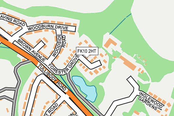 FK10 2HT map - OS OpenMap – Local (Ordnance Survey)