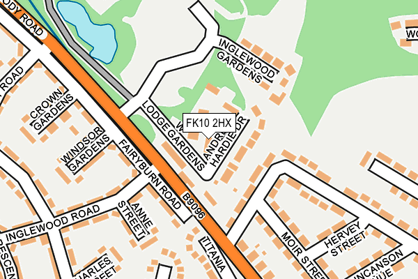 FK10 2HX map - OS OpenMap – Local (Ordnance Survey)