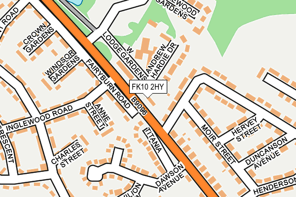 FK10 2HY map - OS OpenMap – Local (Ordnance Survey)