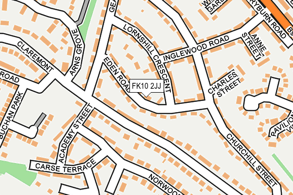 FK10 2JJ map - OS OpenMap – Local (Ordnance Survey)