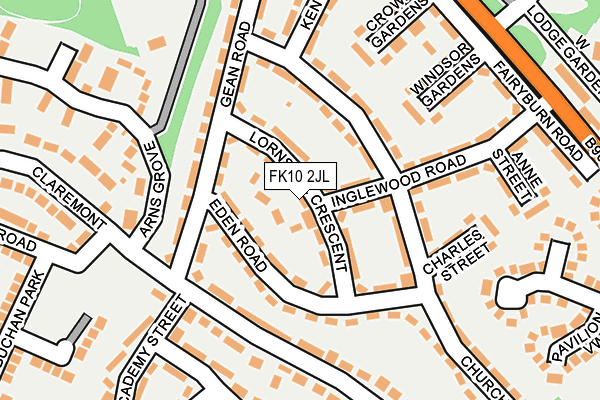 FK10 2JL map - OS OpenMap – Local (Ordnance Survey)