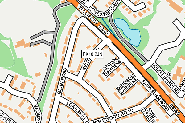 FK10 2JN map - OS OpenMap – Local (Ordnance Survey)
