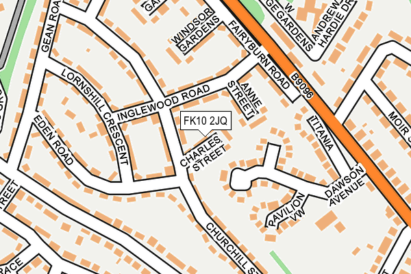 FK10 2JQ map - OS OpenMap – Local (Ordnance Survey)