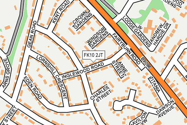 FK10 2JT map - OS OpenMap – Local (Ordnance Survey)