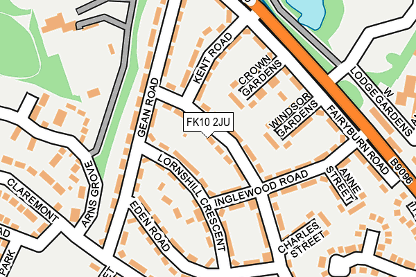 FK10 2JU map - OS OpenMap – Local (Ordnance Survey)
