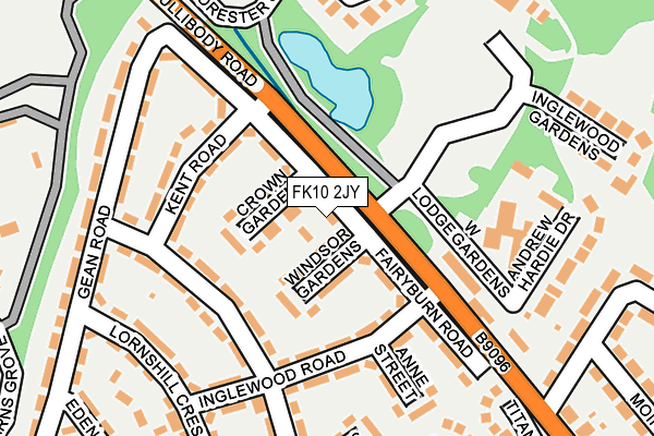 FK10 2JY map - OS OpenMap – Local (Ordnance Survey)