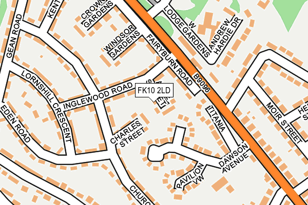 FK10 2LD map - OS OpenMap – Local (Ordnance Survey)