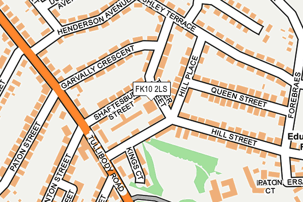 FK10 2LS map - OS OpenMap – Local (Ordnance Survey)