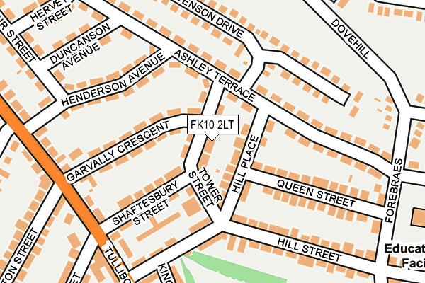 FK10 2LT map - OS OpenMap – Local (Ordnance Survey)