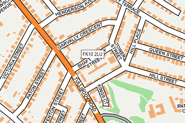 FK10 2LU map - OS OpenMap – Local (Ordnance Survey)