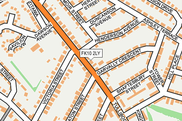 FK10 2LY map - OS OpenMap – Local (Ordnance Survey)