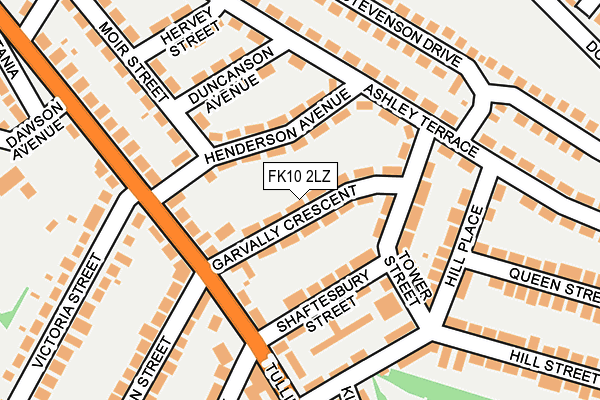 FK10 2LZ map - OS OpenMap – Local (Ordnance Survey)