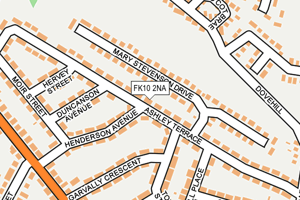FK10 2NA map - OS OpenMap – Local (Ordnance Survey)