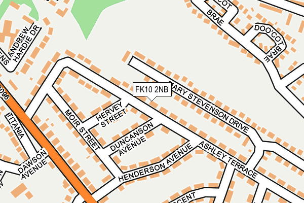 FK10 2NB map - OS OpenMap – Local (Ordnance Survey)