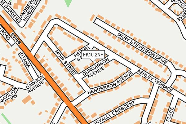 FK10 2NF map - OS OpenMap – Local (Ordnance Survey)