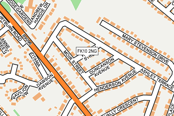 FK10 2NG map - OS OpenMap – Local (Ordnance Survey)