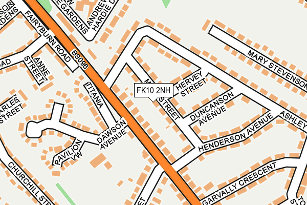 FK10 2NH map - OS OpenMap – Local (Ordnance Survey)