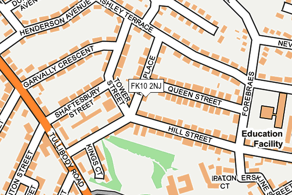 FK10 2NJ map - OS OpenMap – Local (Ordnance Survey)