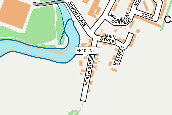 FK10 2NU map - OS OpenMap – Local (Ordnance Survey)