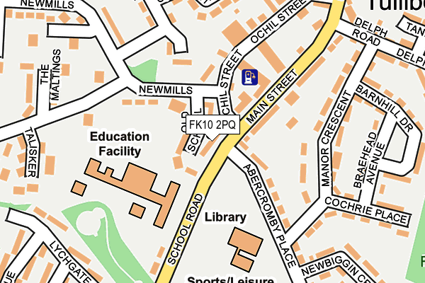 FK10 2PQ map - OS OpenMap – Local (Ordnance Survey)