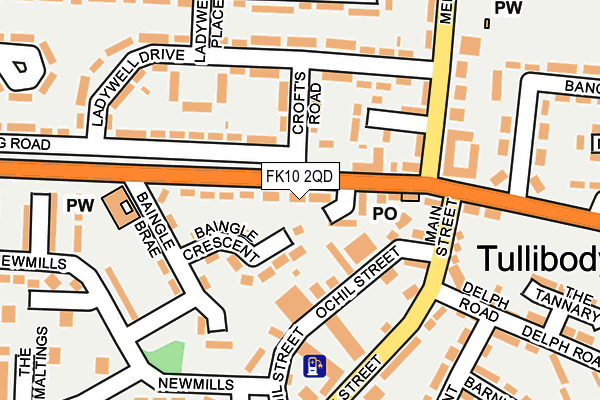 FK10 2QD map - OS OpenMap – Local (Ordnance Survey)