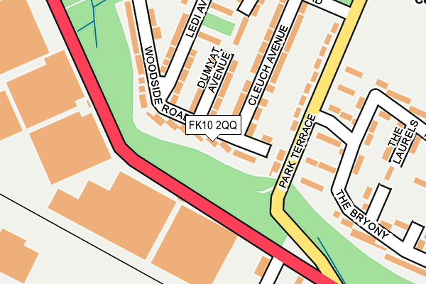 FK10 2QQ map - OS OpenMap – Local (Ordnance Survey)