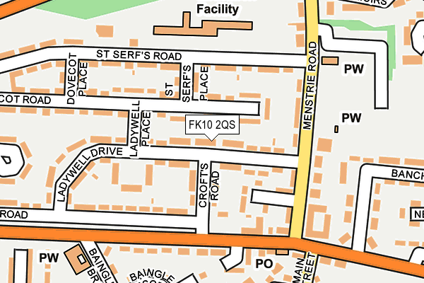 FK10 2QS map - OS OpenMap – Local (Ordnance Survey)