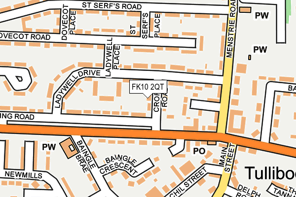 FK10 2QT map - OS OpenMap – Local (Ordnance Survey)