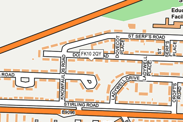 FK10 2QY map - OS OpenMap – Local (Ordnance Survey)
