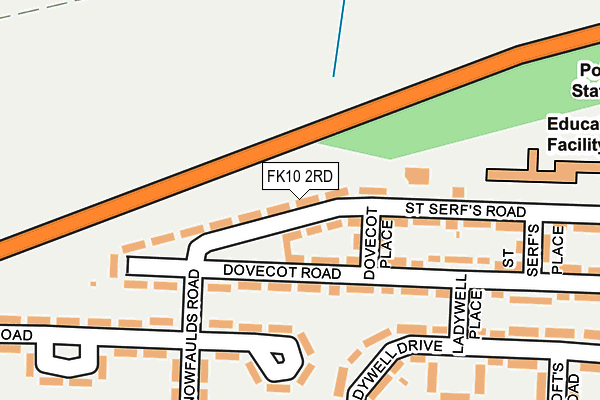FK10 2RD map - OS OpenMap – Local (Ordnance Survey)