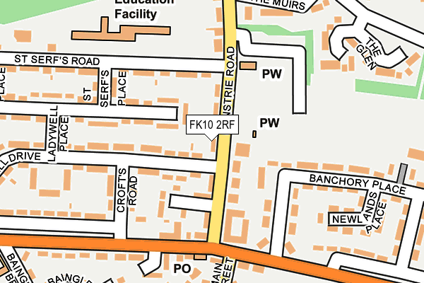 FK10 2RF map - OS OpenMap – Local (Ordnance Survey)