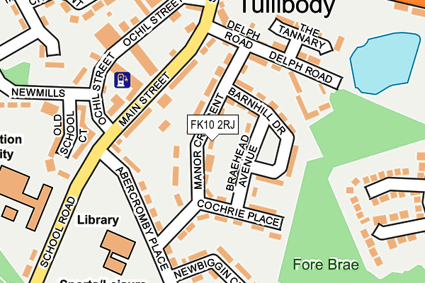 FK10 2RJ map - OS OpenMap – Local (Ordnance Survey)