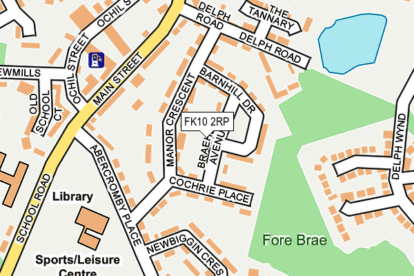 FK10 2RP map - OS OpenMap – Local (Ordnance Survey)