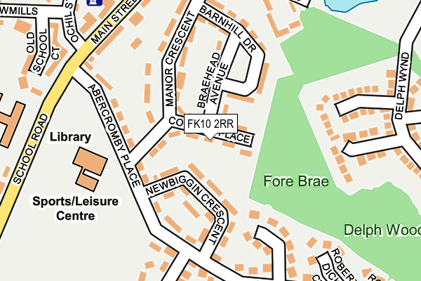 FK10 2RR map - OS OpenMap – Local (Ordnance Survey)