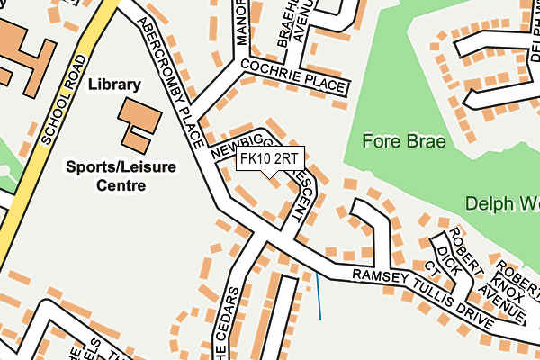 FK10 2RT map - OS OpenMap – Local (Ordnance Survey)