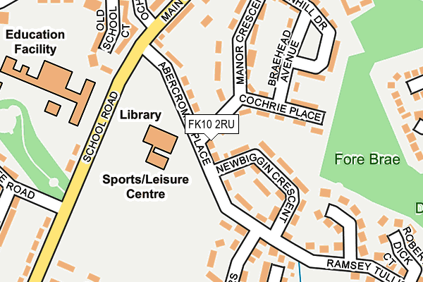 FK10 2RU map - OS OpenMap – Local (Ordnance Survey)