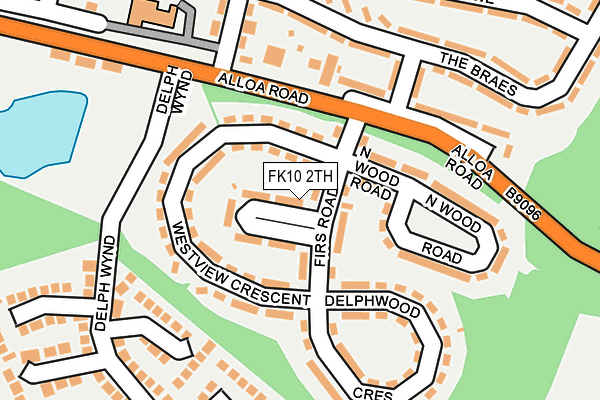 FK10 2TH map - OS OpenMap – Local (Ordnance Survey)