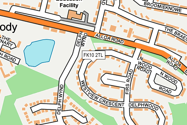 FK10 2TL map - OS OpenMap – Local (Ordnance Survey)
