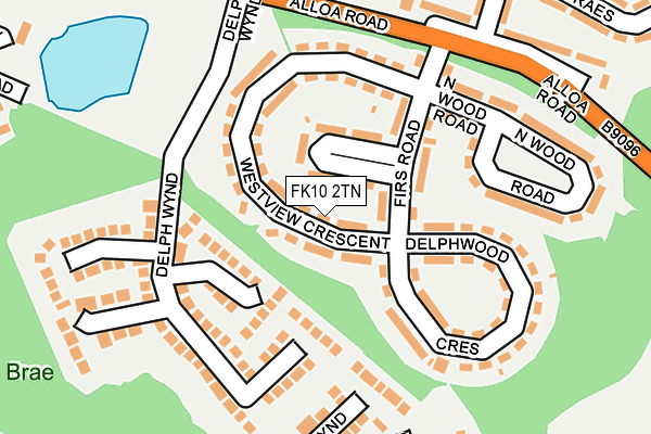 FK10 2TN map - OS OpenMap – Local (Ordnance Survey)
