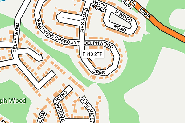 FK10 2TP map - OS OpenMap – Local (Ordnance Survey)