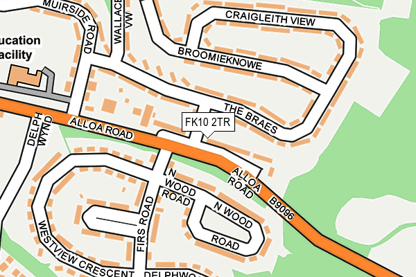 FK10 2TR map - OS OpenMap – Local (Ordnance Survey)