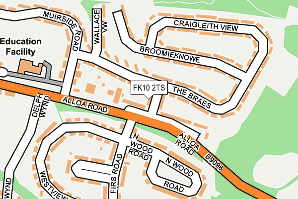 FK10 2TS map - OS OpenMap – Local (Ordnance Survey)
